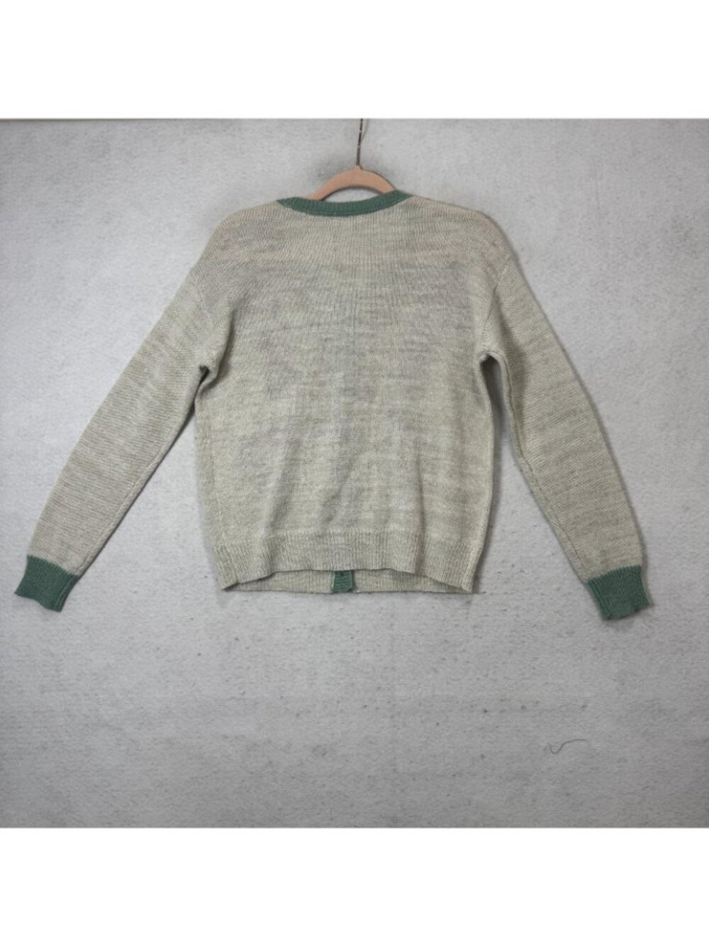 Sundance Cardigan Sweater Womens Small Gray Floral Embroidered Button Knit - Picture 6 of 8